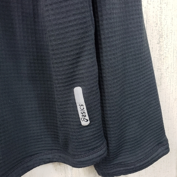 Mens ASICS dark gray quarter zip sweater size 2XLT - Picture 4 of 10